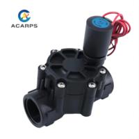 Vanne solénoïde d'irrigation à 2 voies en plastique pour jardin, 3/8 pouce-1 pouce, AC220V DC12V DC24V, à verrouillage, pour la régulation du débit d'eau