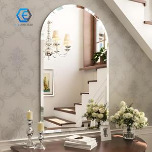 Ventes directes d'usine 3mm 4mm 5mm prix bon marché maison sans cadre grand miroir mural pour salle de bain