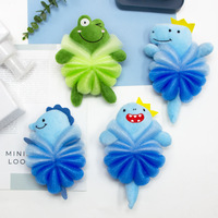 Éponge de boule de bain sirène dessin animé en gros enfants tout-petits nouveau-nés adultes brosse de serviette de nettoyage éponges de douche douces