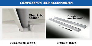 Système de barrière anti-fumée automatique direct usine pour villa, école, conception de porte dissimulée, matériau polymère, moderne, ignifuge - Product Image 5