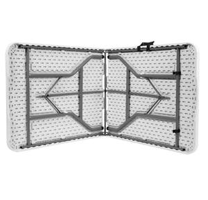 Diluc alta qualidade e acessível ao ar livre casamento festa retangular plástico dobrável mesa para evento - Product Image 3