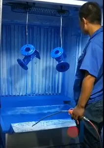 Linea automatica di verniciatura a polvere per immersione in PVC sistema di verniciatura a polvere per recinzione con letto fluido