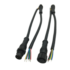 Conector Leaka IP67 Impermeable M12 con Código A de 3 Pines, Pines de Cobre, 10A, Macho y Hembra, Cable Eléctrico para Sensores y Alimentación - Product Image 1