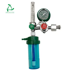 Din477 With Flowmeter For Cylinder Valve Medical Oxygen Pressure Oxygen Regulator Humidifier Bottle Oxygen Inhalator