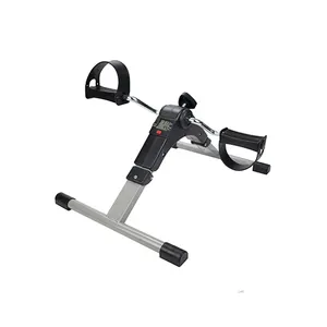 Mini pedal exercitador dobrável, esportes internos, bicicleta digital de mesa