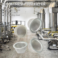 Filtre à tamis en maille métallique Inox 304 avec bordure en laiton, mailles 40, 50, 60, 80, 100, 150, 200 microns, pour filtration industrielle