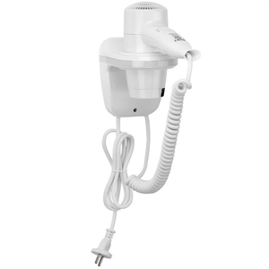 Asciugacapelli ABS Bianco 1800W SC0040 con Montaggio a Parete e Organizzazione Cavo - Product Image 2