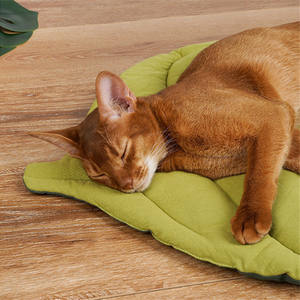 เสื่อทรงใบไม้สำหรับสัตว์เลี้ยงเบาะนอนเสื่อสำหรับกรงสุนัขหนาเสื่อสำหรับสัตว์เลี้ยงสี่ฤดู - Product Image 5