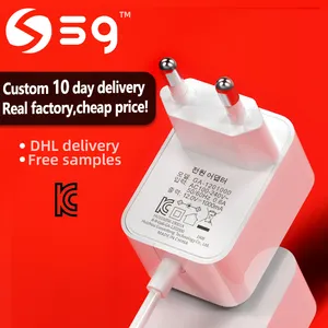 5V 2A Korean standards KC KCC certification power adapter Kr high quality universal classical portable DC plug white black