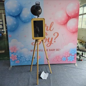 Espejo Mágico con Trípode de Madera para Cabina de <span class=keywords><strong>Fotos</strong></span> |   Dispositivo Interactivo para Fiestas de Revelación de Género - Product Image 1
