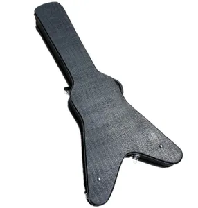 Huiyuan Fábrica estojo de guitarra para V em Forma de Guitarra Elétrica, Guitarra Incomum Hard Case, pode ser personalizado como o pedido