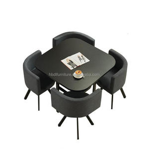 Bán hàng nóng và giá thấp nhất <span class=keywords><strong>4</strong></span> ghế với 1 bảng thiết lập cho nhà hàng thức ăn nhanh và bar nhà phòng ăn - Product Image 1