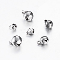 Pendentifs clochettes en acier inoxydable pour la fabrication de bijoux, breloques suspendues pour bracelets, chevillères et colliers DIY