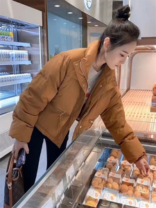 High Quality Printed Bomber <strong>Jacket</strong> Dropshipping Women's Regular <strong>Mandarin</strong> <strong>Collar</strong> Winter Casual Warm Waterproof &amp; Windproof - Product Image 5