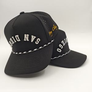 Casquette de baseball ajustable à 5 panneaux en polyester/coton de haute qualité, visière incurvée, imperméable, logo brodé personnalisé, style sportif léopard, golf - Product Image 1