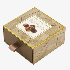 Logo personalizzato Vuoto Cassetto Rigida di Cioccolato di Imballaggio Contenitore di Regalo