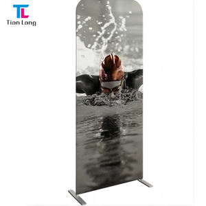 El más nuevo soporte de fondo de tela de tensión personalizado 10*8 Fondo de feria comercial Logotipo privado Fondo de exposición de publicidad de aluminio - Product Image 5