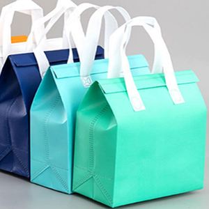 Sac isotherme jetable personnalisé en non-tissé pour boissons, sac de transport individuel pour thé au lait, café, boissons, sac fourre-tout isolant pour magasins de boissons - Product Image 3