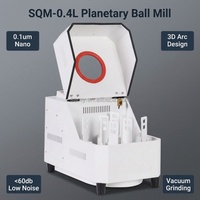 SQM-0.4L Labor-Pulverfeinmahlmaschine Kleine Planetenmühle mit Achatbehältern und Kugeln für Feinpartikel