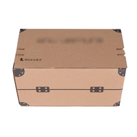 Benutzer definierte gestanzte Kraft Wellpappe Flache Liefer box Brown Kraft Wellpappe Flache Liefer box Prägung Matt Laminierung Reiß verschluss Geschenk