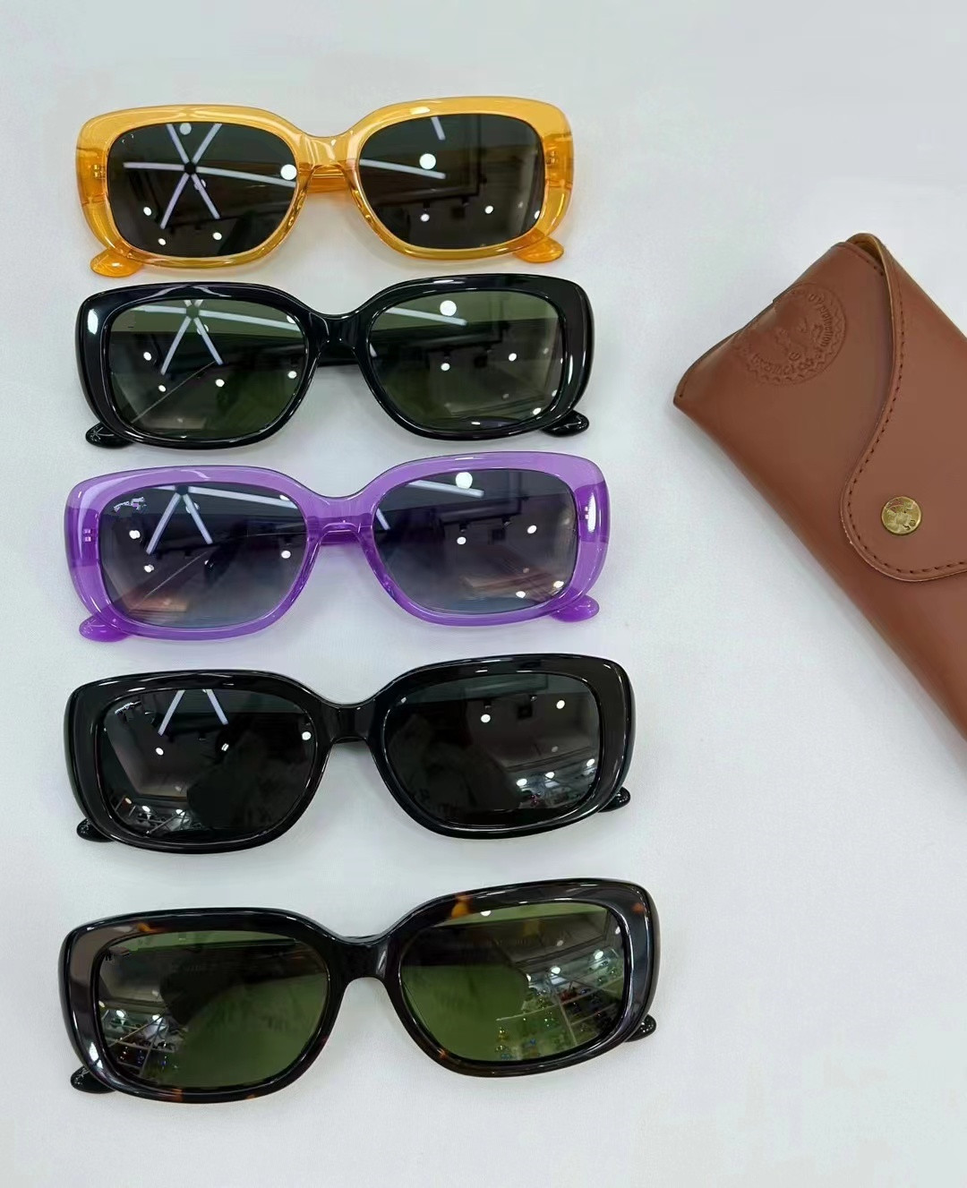 Trending 2025 Sunglasses Men Original Unisex Polarized TAC Black Adults UV400 Film Fashionable Round Italian Acetate Sunglasses