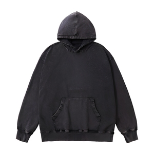 Hoodie en coton à épaules tombantes pour homme, personnalisable avec faible MOQ, emballage prêt à la vente pour les marques de mode de luxe américaines - Product Image 1