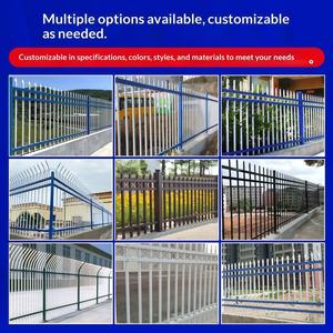 Paneles de Cerca de Jardín de Acero Galvanizado con Zinc, de Aluminio Negro Moderno para Patio Trasero, con Postes, Venta al Por Mayor - Product Image 3