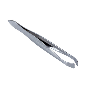 Pince à épiler en acier inoxydable à pointe droite pour l'épilation des sourcils, prise en main plane, légère, durable et réutilisable - Product Image 4