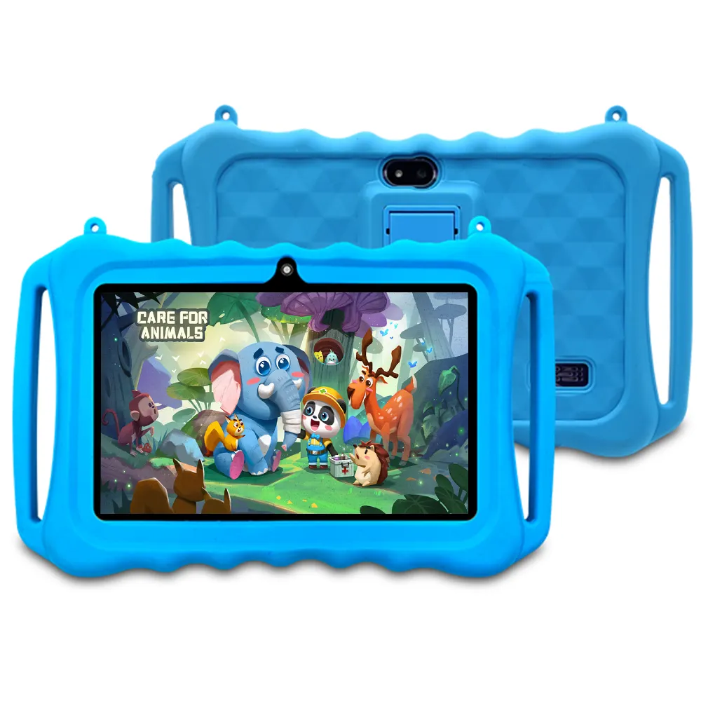 Tabletas más baratas Protección ocular 7 pulgadas Android Niños Tabletas de aprendizaje Gaming Software educativo Tablet PC para niños
