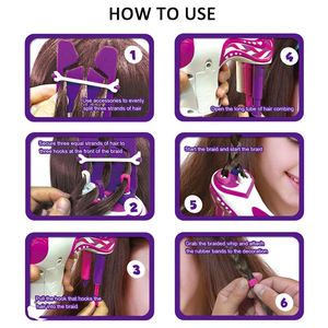 Kit de tressage de cheveux pour filles, accessoire de coiffure automatique, jouet pour enfants, cadeau de noël, DIY, 2020 - Product Image 5