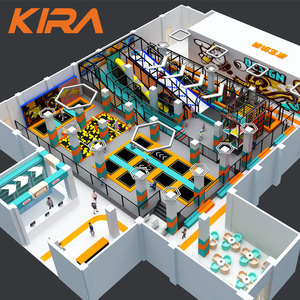 Chine Fabricant 360 Sqm <span class=keywords><strong>4</strong></span> <span class=keywords><strong>M</strong></span> Hauteur <span class=keywords><strong>Trampoline</strong></span> Parc Intérieur Installation Complète Avec Foam Pit Pool - Product Image 2
