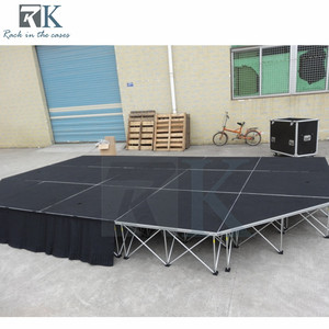 Event Easy Install Durable Outdoor Folding Stage Riser 4x4ft Mobile Concerts Stage Platform - Product Image 3