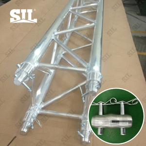 SIL Aluminium Carré Truss F14 F33 Exasores Plaque de Base Boîte Coin Wrap <span class=keywords><strong>Occasion</strong></span> Global Spigot Truss F34 Noir - Product Image 2