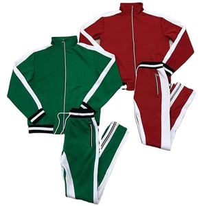 Chaqueta Deportiva Casual Unisex a Rayas, Corte Ajustado, con Cierre, para Hombre, de Poliéster, para Gimnasio, Entrenamiento y Fitness - Product Image 1