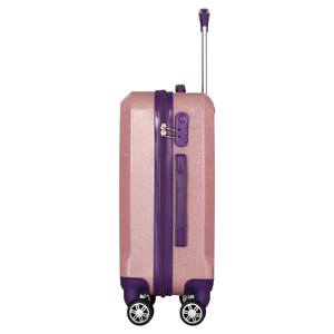 Maleta de Viaje con Ruedas Giratorias Rosa Brillante para Niña - Product Image 3