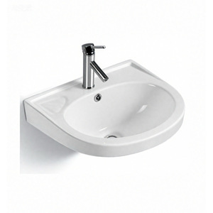 Lavabo de Esquina Aivijia V2015, Semiempotrado en Pared, con Grifo Cromado - Product Image 3