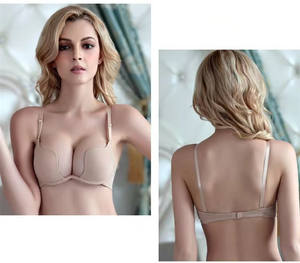 Sujetador de vestido de novia con espalda descubierta, lencería sexy con escote en U profundo, brillante, europeo y americano, superventas - Product Image 6