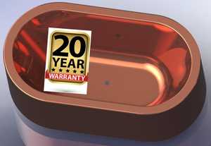 Bañera de cobre de estilo antiguo Diseño personalizado para decoración de baño Precio DE EXPORTACIÓN DE India Incluyendo bañeras de hidromasaje - Product Image 4