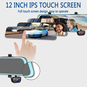 360 도 파노라마 자동차 DVR 12 인치 화면 <span class=keywords><strong>4</strong></span> 채널 FHD 2K 비디오 레코더 170 도 대시 캠 5G WIFI GPS 야간 투시경 - Product Image 4