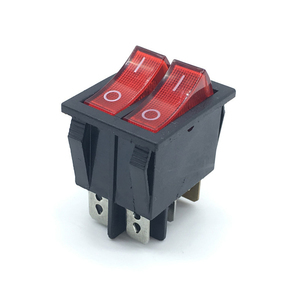 Interruptor Basculante Rojo de 2 Posiciones KCD6 de 6 Pines, Interruptor Basculante Rojo de 20A de Alta Corriente - Product Image 3