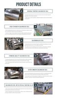 Bobine d'acier galvanisé laminé à froid SGCC DX51D+Z Z20-Z275 de qualité industrielle, bobine d'acier galvanisé de haute qualité avec revêtement en zinc
