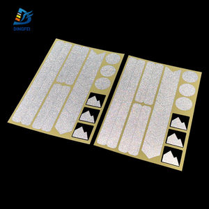 Protection de réflecteur d'autocollant de réflexe argenté pour <span class=keywords><strong>casque</strong></span> de vélo de <span class=keywords><strong>moto</strong></span> - Product Image 1