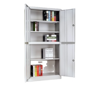 Steel Lockable 4 Door File Cabinet Adjustable <b>Shelves</b> Heavy Duty Modern Design Filing System for Office School Workshop Use - Product Image 4