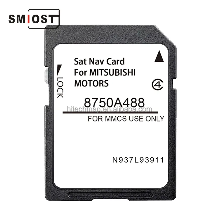 SMIOST per mitMitsubishi Outlander Sport 2013 Multimedia 2013 Automotive CID SD SD Card Europa A488 16GB