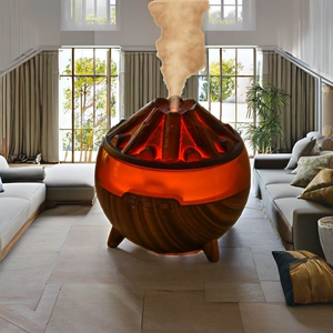 Diffuseur d'arômes purificateur d'air volcan miniature 300 ml, à piles, en plastique, silencieux, pour usage domestique et hôtelier, pour huiles essentielles - Product Image 2