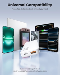 <span class=keywords><strong>Chargeur</strong></span> mural ultra fin pliable HNT 65W PD+QC+PPS à double port, charge rapide pour <span class=keywords><strong>iPhone</strong></span>, <span class=keywords><strong>chargeur</strong></span> d'ordinateur portable - Product Image 5