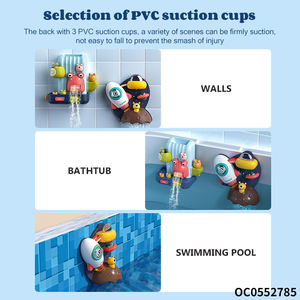 Jouets de <span class=keywords><strong>bain</strong></span> pour bébés et enfants, avec logo, en forme de crabe de dessin animé et animaux marins, avec piste de glisse aquatique à ventouses, pour jeux aquatiques intérieurs et de fête prénatale - Product Image 4