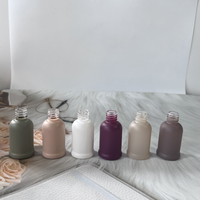 Emballage en boîte de 10ml vide beauté Morandi mat rose blanc vert bordeaux nude brun parfum parfum huile rouleau sur bouteille en verre
