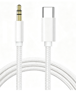 Câble audio tressé USB-C vers 3,5 mm en gros, connecteur plaqué or, cordon <span class=keywords><strong>auxiliaire</strong></span> Hi-Fi pour <span class=keywords><strong>voiture</strong></span>, casque et téléphone portable - Product Image 4