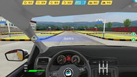 Simulateur de conduite en acier avec plateforme de mouvement